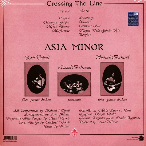 Asia Minor - Crossing The Line Limited Yellow Vinyl Edition