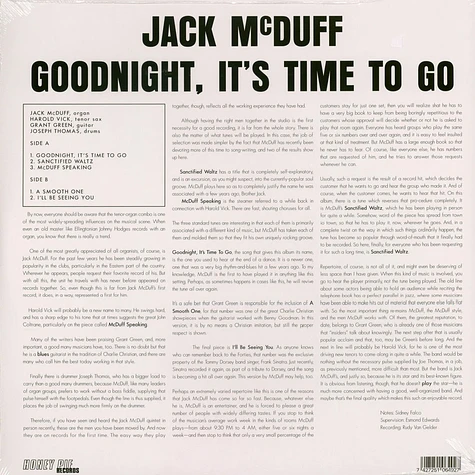 Jack McDuff - Goodnight, It's Time To Go