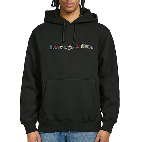have a good time - Colorful Outline Side Logo Pullover Hoodie