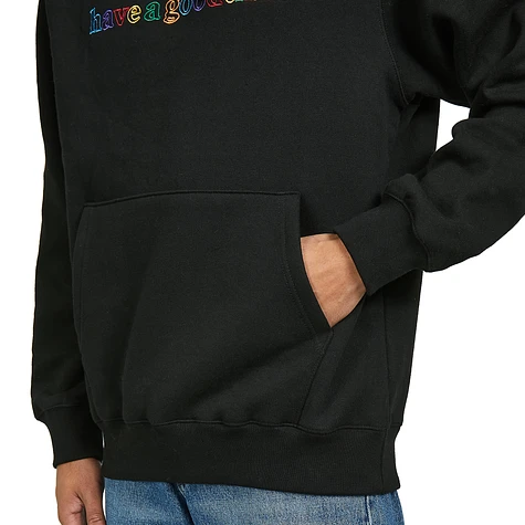have a good time - Colorful Outline Side Logo Pullover Hoodie