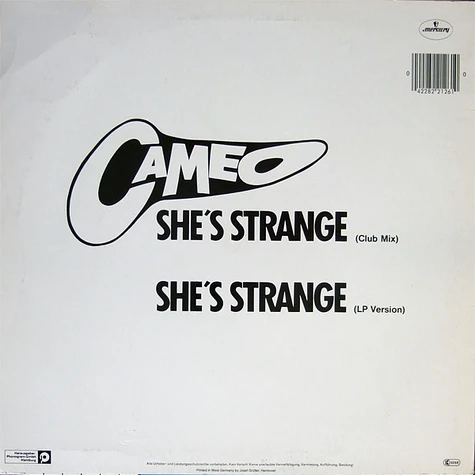 Cameo - She's Strange