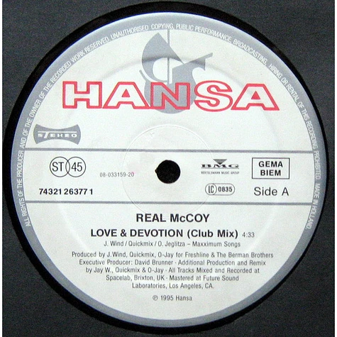 Real McCoy - Love & Devotion