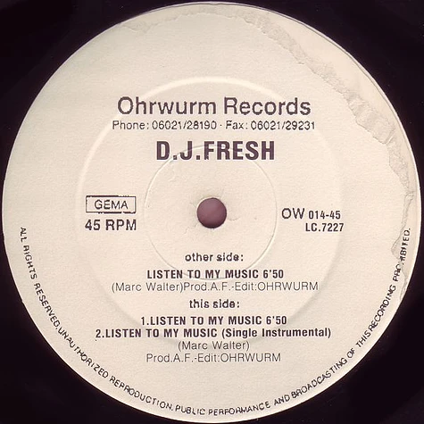 DJ Fresh - Listen To My Music (Remixes)