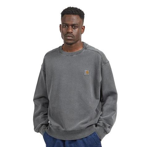 Carhartt WIP - Nelson Sweat (Black Garment Dyed) | HHV