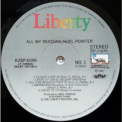 Noel Pointer - All My Reasons