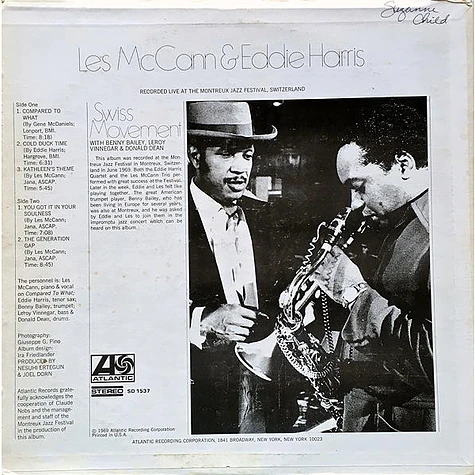 Les McCann & Eddie Harris - Swiss Movement