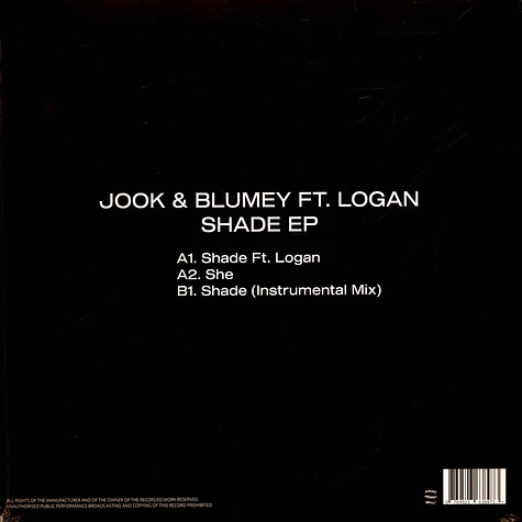 Jook & Blumey - Shade EP Feat. Logan