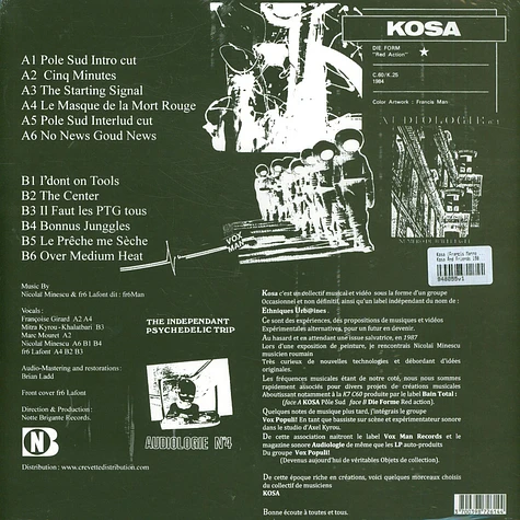 Kosa (Francis Manne / Fr6) - Kosa And Friends 1987-1997