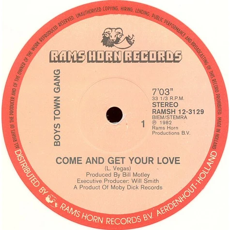 Boys Town Gang - Come And Get Your Love
