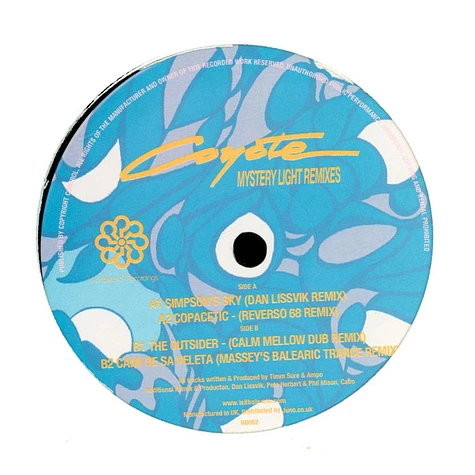Coyote - Mystery Light Remixes Dan Lissvik, Reverso 68, Calm & Massey Remixes