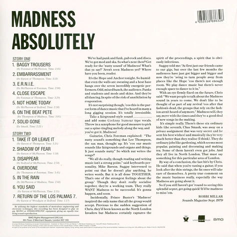 Madness - Absolutely Ltd.Yellow Vinyl Edition