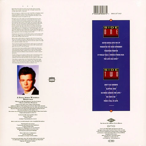 Rick Astley - Whenever You Need Somebody 2022 Remaster