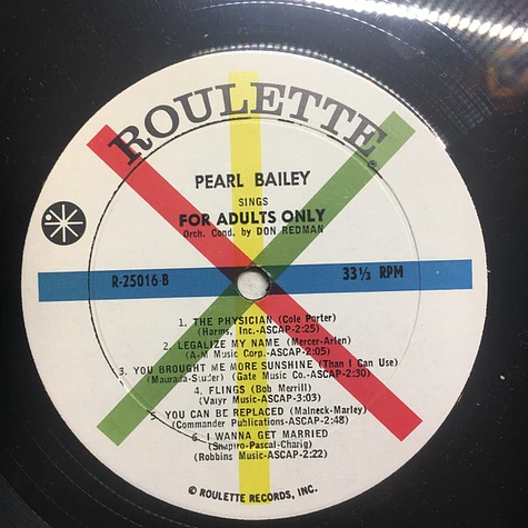 Pearl Bailey - Pearl Bailey Sings For Adults Only