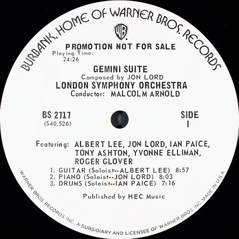 Jon Lord / The London Symphony Orchestra - Gemini Suite