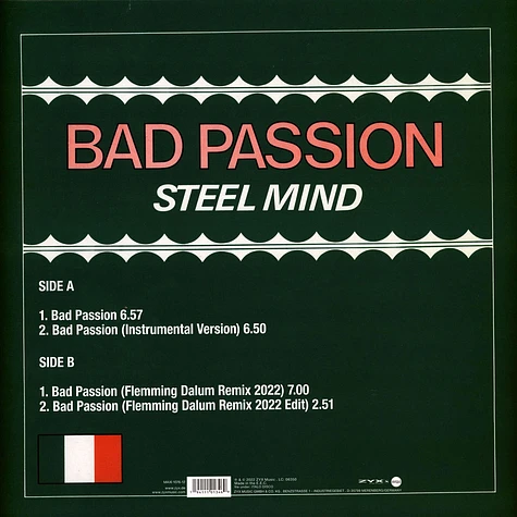 Steel Mind - Bad Passion Coloured Vinyl