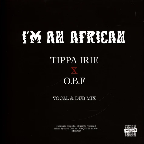 Tippa Irie & O.B.F - I'm An African