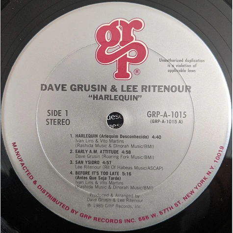 Dave Grusin / Lee Ritenour - Harlequin