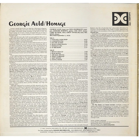 Georgie Auld - Homage