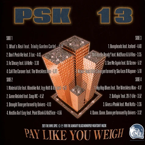 Psk-13 - Pay Like You Weigh