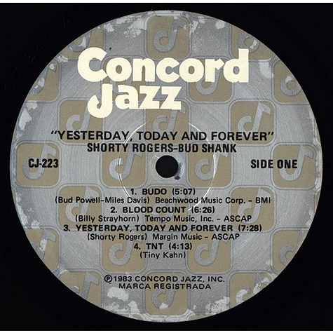 Shorty Rogers / Bud Shank - Yesterday, Today And Forever