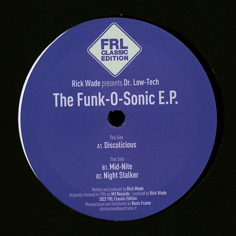 Rick Wade Presents Dr. Low-Tech - The Funk-O-Sonic EP
