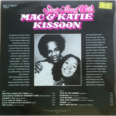 Mac And Katie Kissoon - Sing Along With