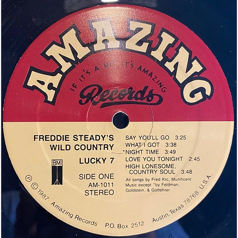 Freddie Steady's Wild Country - Lucky 7
