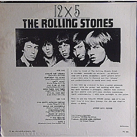 The Rolling Stones - 12 X 5