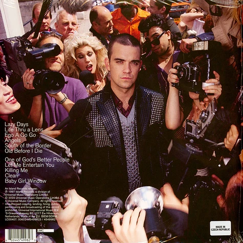 Robbie Williams - Life Thru A Lens Clear Vinyl Edition