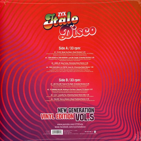 V.A. - Zyx Italo Disco New Generation Volume 5