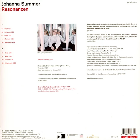 Johanna Summer - Resonanzen Black
