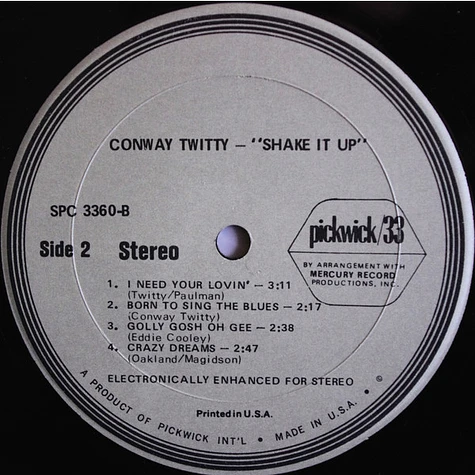 Conway Twitty - Shake It Up!