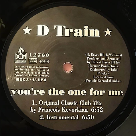 D-Train - You're The One For Me