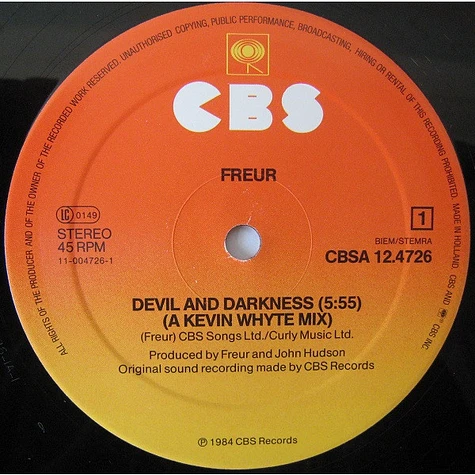 Freur - The Devil And Darkness
