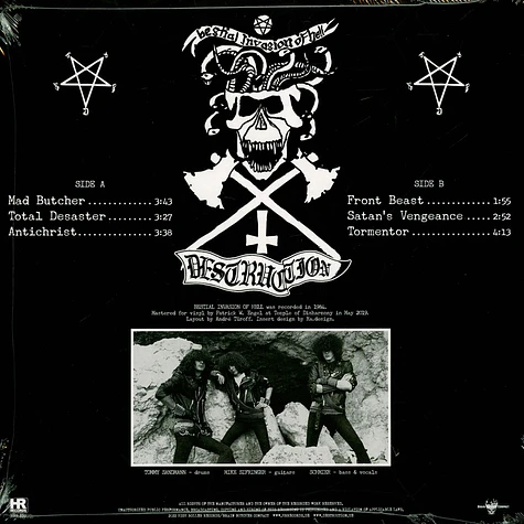 Destruction - Bestial Invasion Of Hell Picture Disc Edition