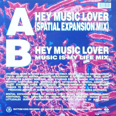 S'Express - Hey Music Lover (Spatial Expansion Mix)