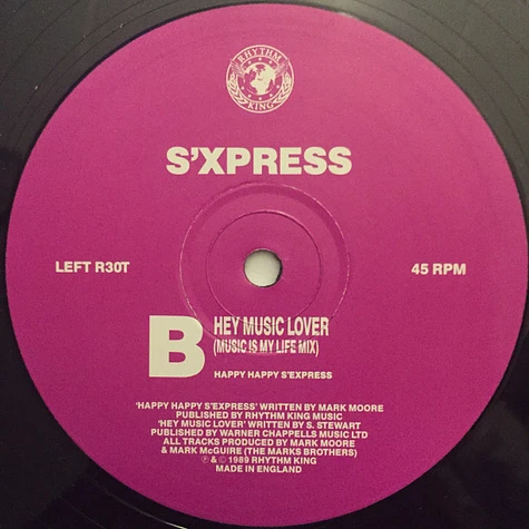 S'Express - Hey Music Lover (Spatial Expansion Mix)