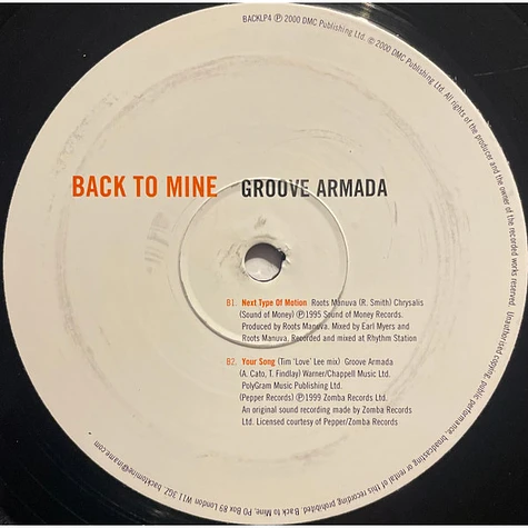 Groove Armada Back To Mine Vinyl 3LP 2000 UK Original HHV