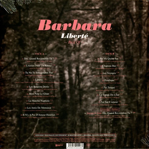 Barbara - Liberté - Best Of