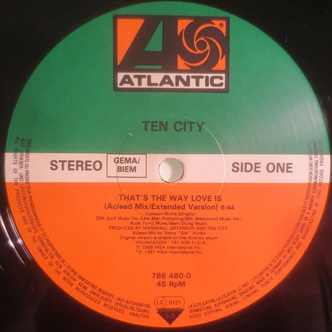 Ten City - That's The Way Love Is