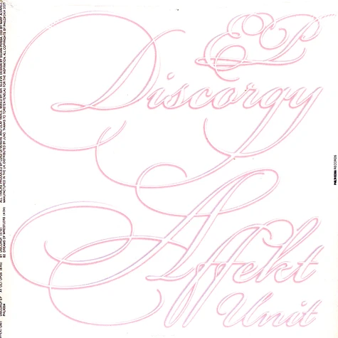 Affekt Unit - Discorgy EP