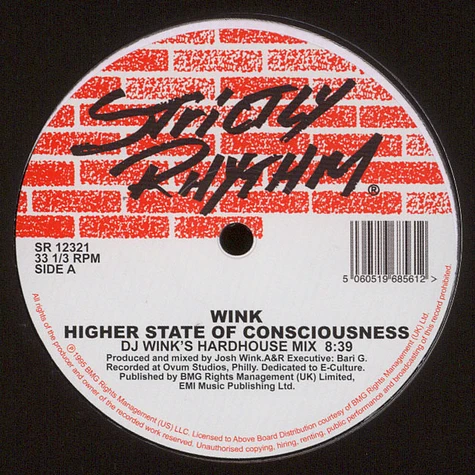 Josh Wink - Higher State Of Consciousness