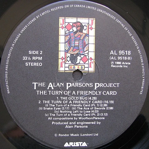 The Alan Parsons Project - The Turn Of A Friendly Card