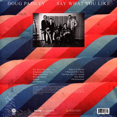Doug Paisley - Say What You Like Black Vinyl Edition