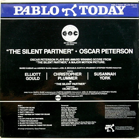 Oscar Peterson - The Silent Partner (Original Score)