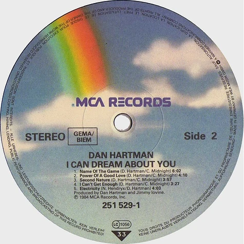 Dan Hartman - I Can Dream About You