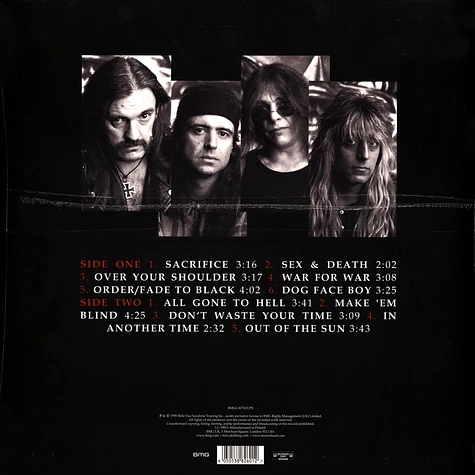 Motörhead - Sacrifice Orange Vinyl Edition