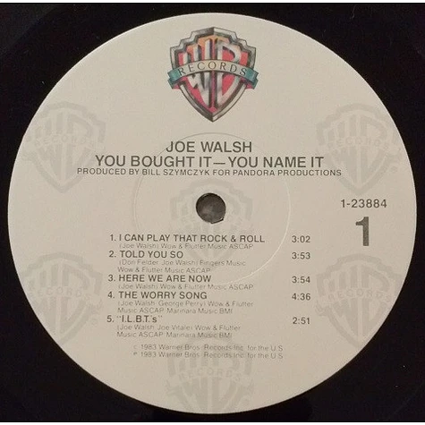 Joe Walsh - You Bought It - You Name It