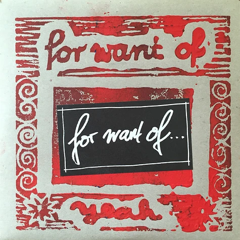 V.A. - For Want Of...