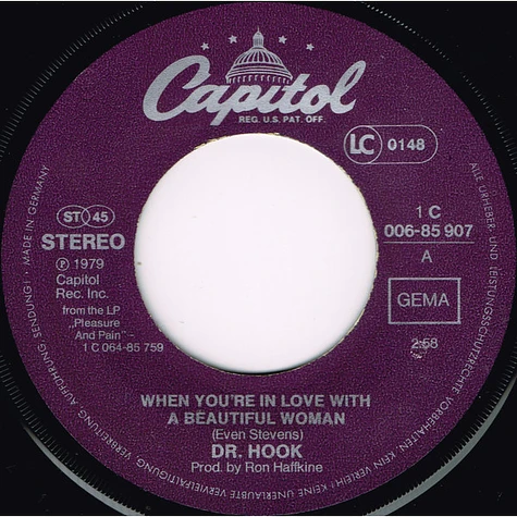 Dr. Hook - When You're In Love With A Beautiful Woman